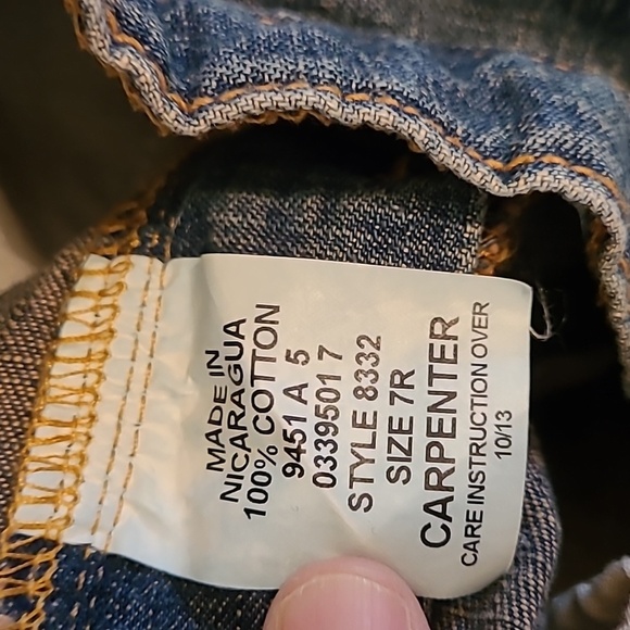 💥3for$12💥 JK Indigo boy's carpenter jeans size 7 - Picture 4 of 5